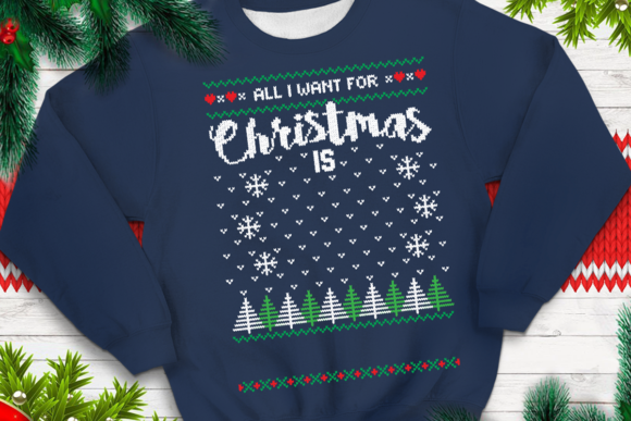 009- All I Want for Christmas Template for Crafts