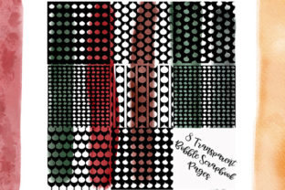 8 Transparent Christmas Bobble Papers Backgrounds