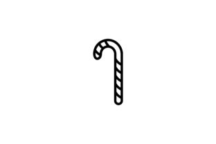 Christmas Chocklet Line Art Vector Icon