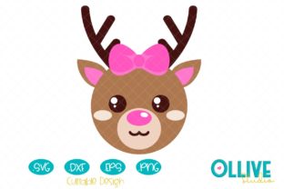 Christmas Cute Reindeer Girl Crafts