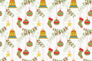 Christmas Elements Seamless Pattern