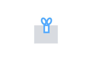 Christmas Gift Box Flat Vector Icon