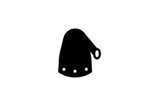 Christmas Hat Glyph Vector Icon