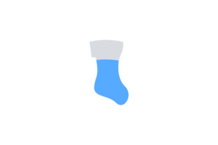 Christmas Sock Flat Vector Icon