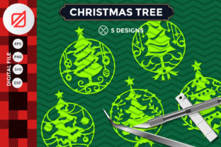 Christmas Tree Ornament Cutting File V1 for Crafts