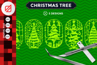 Christmas Tree Ornament Cutting File V2 for Crafts