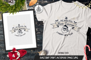 Merry Christmas and New Year T-Shirt Print Templates