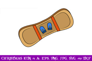Ski Board Christmas Icon